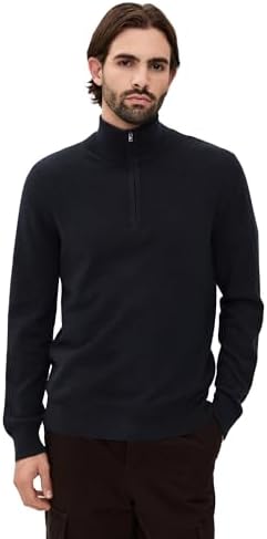 Theory Men's Hilles Cashmere Quarter Zip Sweater, Hickory Melange