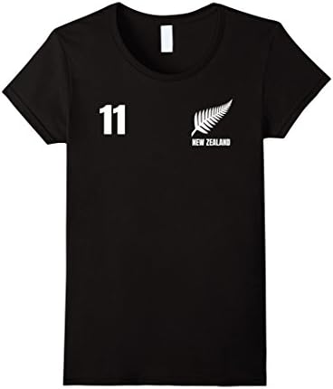 Womens New Zealand Rugby Tees Small Black