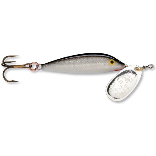 Blue fox vibrax minnow spinner, 1/8-ounce, plated silve…