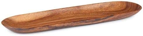 Acacia Wood 1 x 5.5 x 16.5 inch Oval Tray
