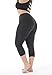 ZERDOCEAN Women's Plus Size Soft Stretchy Basic Capri Leggings Black 2X