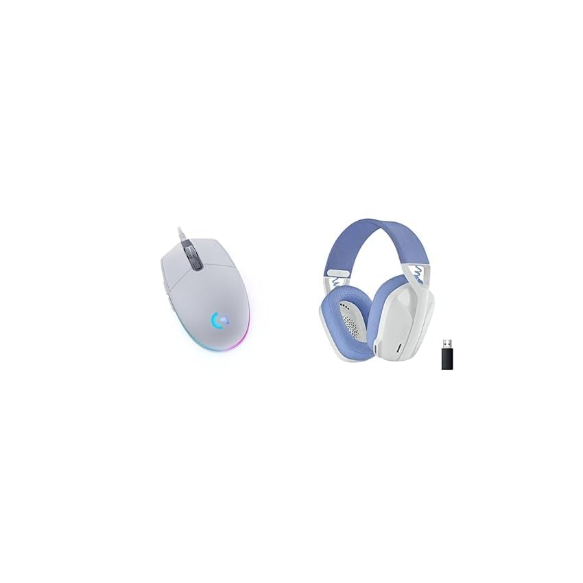 Logitech G203 LIGHTSYNC Mouse Gaming con Illuminazione RGB, Bianco