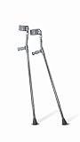 Medline MDS805160 Aluminum Forearm Crutches, Tall,  Pack of 2