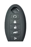 Silicone Rubber Keyless Entry Remote Control Transmitter Combo Key Fob Case Cover Skin Protector for Nissan Altima Pathfinder
