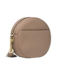 michael kors Mercer mediano con piedras y piel crossbody- trufa