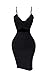 Doramode Sexy Strap Backless Cut-Out Bandage Bodycon Clubwear Midi Dress For Women