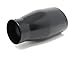 Black Powder Coated Exhaust Tip with Angle Double Wall 2.25