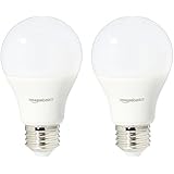 AmazonBasics 75 Watt Equivalent, Daylight, Dimmable, A19 LED Light Bulb - 2 Pack