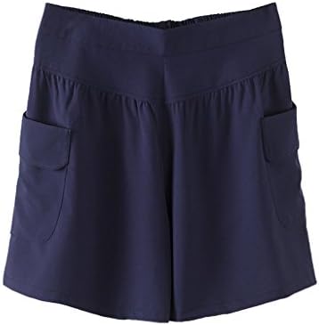 ZANLICE Women's Casual Culottes Shorts Elastic Waist Wide Leg Shorts S-1X