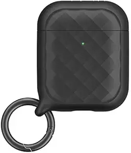 Catalyst Ring Clip case for AirPods 1 & 2 Silicone AirPods Case with Textured Pattern, Extra Grippy High Gloss Surface Finish,