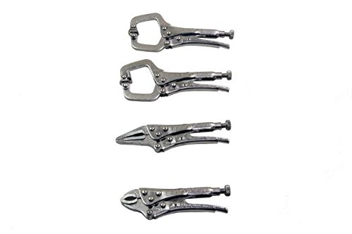 US PRO 4Pc Welding Mini Vice Locking C Clamps & Pliers Mole Grips B1998