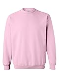 Gildan Men's Heavy Blend Crewneck Sweatshirt - Small - Light Pink