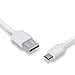 Micro USB Cable, Upow 4 Packs Reversible Cable (0.2m/7.9inch) Micro USB 2.0 Charging and Syncing Cable Cord for Samsung, HTC, LG, Sony, Nokia, Google Nexus, and More Android Devices (White)