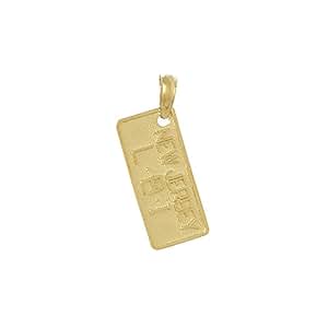 Amazon.com: 14k Yellow Gold Travel Charm, Small Nj LBI