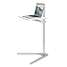 Viozon Floor Stand for Laptop Aluminum Height Adjustable Table for Bed Sofa, Upgraded and Reinforced Chassis,Applicable to All Laptop Notebook Tablets Pad Projector Camera (White)thumb 1