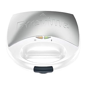 Breville-VST083-Sandwich-Toaster-and-Toastie-Maker-2-Slice-Non-Stick-750-W-White-and-Stainless-Steel Breville VST083 Sandwich Toaster and Toastie Maker, 2-Slice, Non-Stick, 750 W, White and Stainless Steel