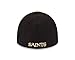 NFL New Orleans Saints Team Classic 39THIRTY Stretch Fit Cap, Medium/Large, Black