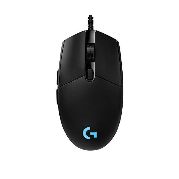 Logitech-G-PRO-Hero-Gaming-Mouse Logitech G PRO Hero Wired Gaming Mouse, 12000 DPI, RGB Lightning, Ultra Lightweight, 6 Programmable Buttons, On-Board…