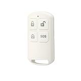 DIGOO DG-HOSA 433MHz Wireless Remote Controller,For HOSA Alarm System,Window Door Sensor,PIR Detector,External Alert Siren Set,and Other Accessories,White