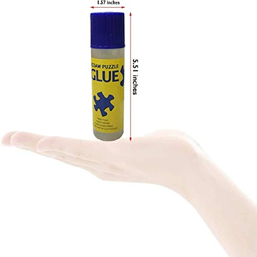 Jigsaw Puzzle Glue with Trowel Applicator, Liquid Glue for 500, 1000pcs