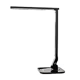TaoTronics Lámpara Escritorio Usb LED Con puertos usb cargador (4 Modos Lectura, Estudio, Relajamiento, Sueño) 5 Niveles de Brillo, Diseño elegante, Color Negro