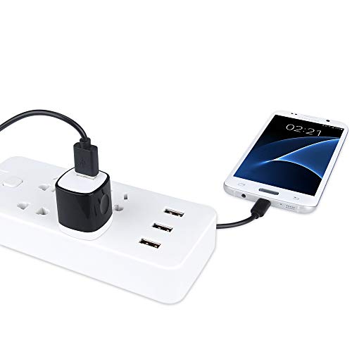 USB Wall Charger, Single Port Charging Box 4Pack Charging Cube Base Station Block Power Adapter Compatible with iPhone Xs/XS Max/XR/X/8/8 Plus/7/6S Plus, Samsung Galaxy S10/S10e S9/S8/Plus S7/S6/Edge