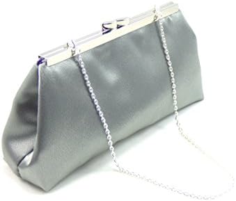Steel Grey and Blackberry Purple Bridal Clutch, Bridesmaid Clutch, Mother of the Bride Gift, Wedding Clutch, Bridesmaid Gift