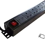 RGB Networks 12 Socket Extension Lead PDU 3m UK Plug Surge Protected view 6