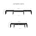 DEVAISE Dual Monitor Stand Riser with Adjustable Length, 3 Shelf Multifunctional Desktop Storage Organizerthumb 3