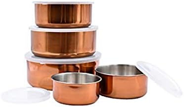 Le Regalo Copper 10-Piece Storage Bowl Set, A number of