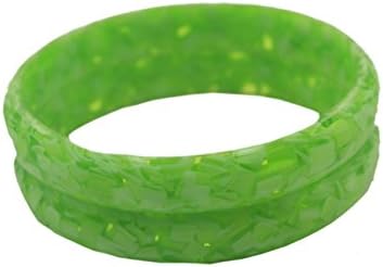 Glossy Bangles Green Plastic Bangle Set