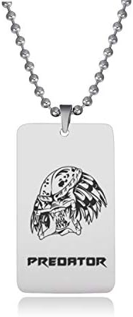 new media tie-tag necklace pendant stainless steel predator (fang brand - style 7