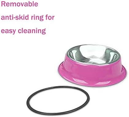 3 Pieces Cat Bowl Stainless Steel Non-Slip and Leak-Proof Cat Food Bowl,Feeding Bowls For Cats, Cat Water Bowl - Image 4