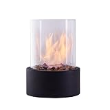 Danya B. Indoor/Outdoor Portable Tabletop Fire Pit - Clean-Burning Bio Ethanol Ventless Indoor Fireplace - Small