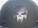High Viz Inc Reflective Badass Skull Helmet Decal in Black - 2 1/8