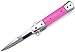 Snake Eye Tactical Assisted Open Folding Drop Point Blade Pocket Knife Self Defense Everyday Carry (Pink)