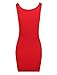 TAM WARE Women Classic Slim Fit Tank Bodycon Mini Tee Dress TWCWD068-RED-US S/M(Tag Size M)