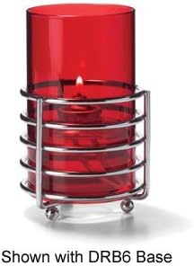 Hollowick Ruby Cylinder Globe Only, 5 inch Height - 1 each.