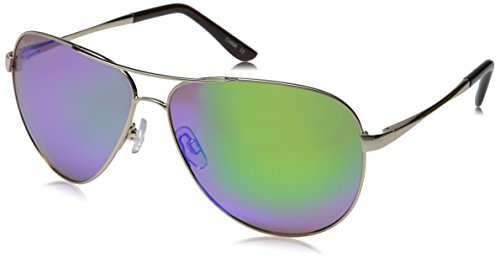 Polarized P11 Premium Aviator Sunglasses with Pouch (GOLD EMERALD)