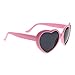 VANKER 1X Pink Fashion Cute Women Lady Girl Oversized Heart-Shaped Plastic Frame Retro Sunglasses Eyeglasses Glasses