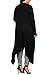 Opino Womens Long Sleeve Asymmetric Drape Open Front Cardigan Sweater Plus Size