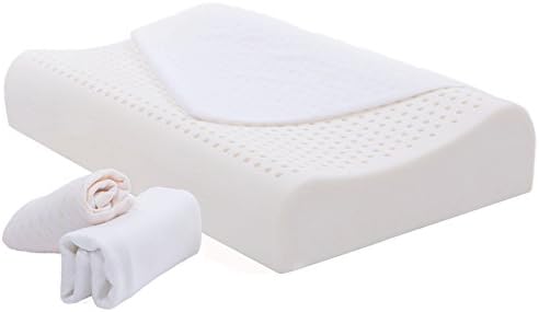 Bed Pillow-Latex Foam Pillow Undeformed Gel Sleeping Pillow with Specialized Neck Support-1 Pack Standard-LEDIA
