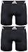 adidas Men's Sport Performance 2-Pack Boxer Brief, Black/Black Black/Black, Small