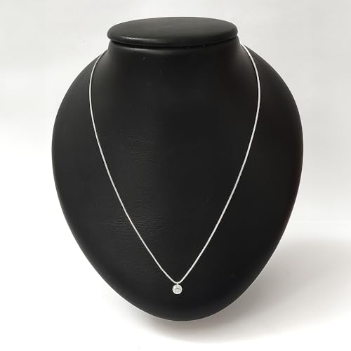 Colar Feminino Prata Ponto De Luz Presente 45cm Folheado