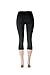 SATINA High Waisted Super Soft Capri Leggings - 20 Colors - Reg & Plus Size (Plus Size, Black)