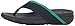 FitFlop Women's Surfa Flip-Flop, Midnight Navy/Parakeet Green, 7 M US
