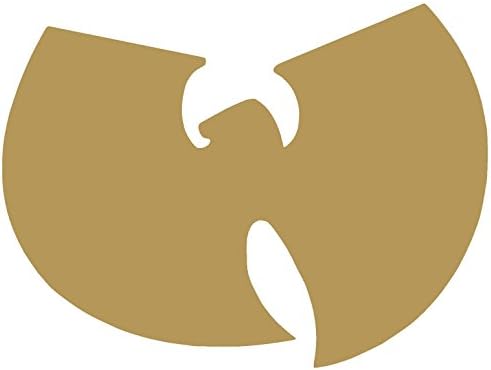 WU TANG vinyl Sticker Decal (9" x 12", Gold)