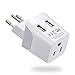 Switzerland Travel Adapter Plug by Ceptics with Dual USB + Usa Input - Type J - Ultra Compact - Safe Grounded for Laptops, Cell Phones, Chargers, Camera and More (CTU-11A ) primary