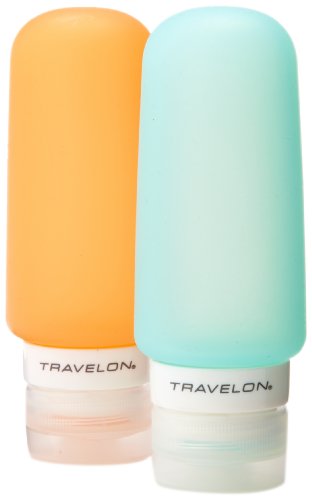Travelon Set Of 2 Smart Tubes, 3 Ounce, Orange/Blue, One Size