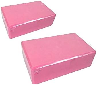 LOOGU 3 inch Foam Yoga Blocks 2 Pack Yoga Bricks